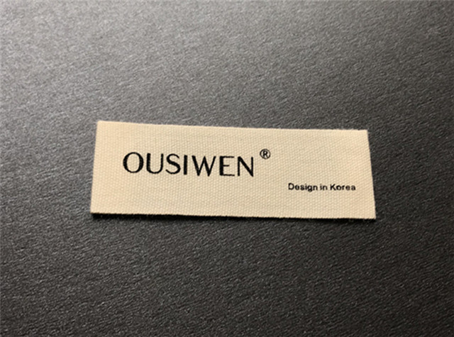 Cotton Main Label Customized Men's And Girls' Clothing Thicken Label Printing Label Silk Printing Cloth Label
