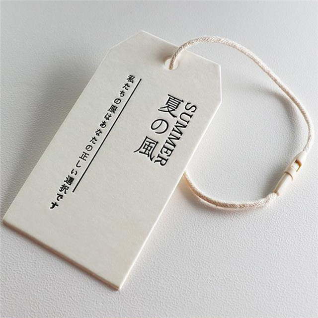 Garment Hang Tag Label Card Customized Special Paper Logo Design Tag Printing