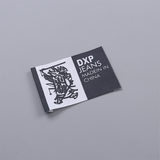 Washed Label Ribbon Color Proofing Custom Home Textile Label Printed Label Clothing Collar Label Woven Sideband