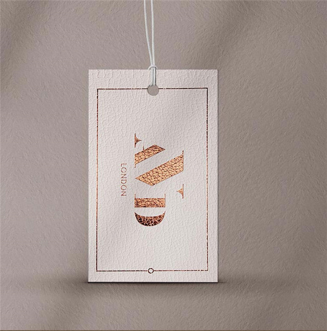Custom Luxury Hang Tag Garment Paper Hangtag Textured Swing Tag For Clothing