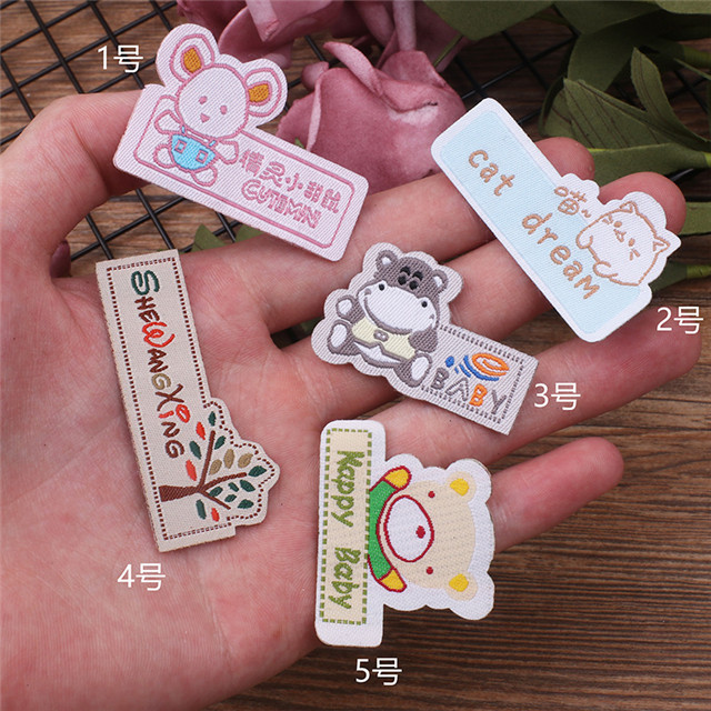 Factory Direct Selling Cartoon Cloth Armband Clothing Patch Velcro Custom Embroidery Label