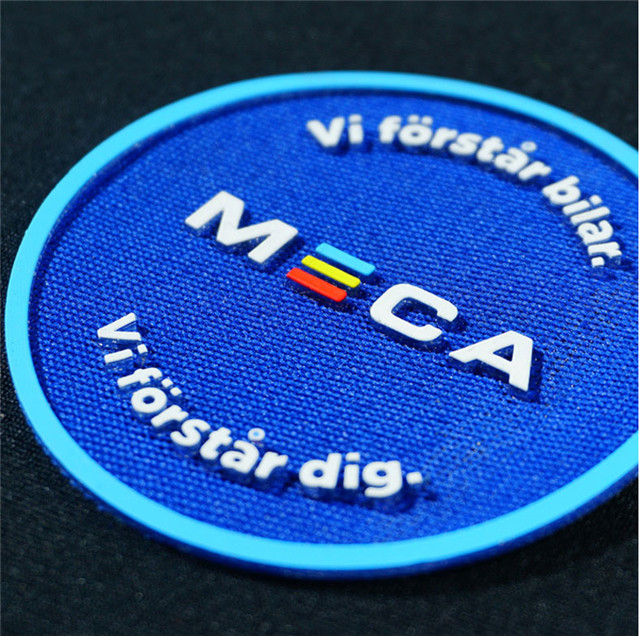 Customized Screen Printing Multi-color Three-dimensional Soft Washable Rubber Silicone Badge