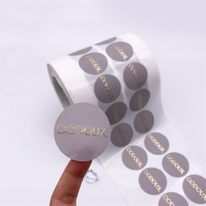 Custom Printed Adhesive Vinyl Roll Label Round Stickers Labels