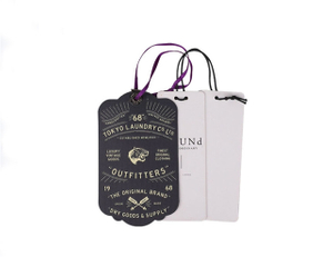 High Quality Customized Luxury Hang Tags for Garment Hangtag with Logo Printing 
